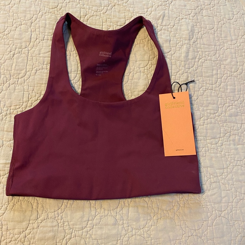New with tags Girlfriend Collective Paloma sports bra size Small.